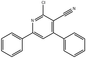 2-氯-4,6-二苯基烟腈 结构式