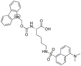 FMOC-LYS(DANSYL)-OH 结构式