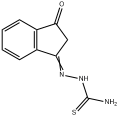 3-(((AMINOTHIOXOMETHYL)AMINO)AZAMETHYLENE)INDAN-1-ONE 结构式