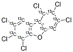 13C12-1,2,3,6,7,8-HEXACHLORODIBENZOFURAN 结构式