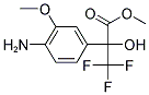 2-(4-AMINO-3-METHOXY-PHENYL)-3,3,3-TRIFLUORO-2-HYDROXY-PROPIONIC ACID METHYL ESTER 结构式