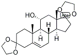 5-ANDROSTEN-11-ALPHA-OL-3,17-DIONE DIETHYLENEKETAL 结构式