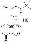 (+)-LEVOBUNOLOL, HYDROCHLORIDE 结构式