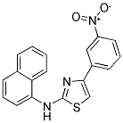 1-NAPHTHYL(4-(3-NITROPHENYL)(2,5-THIAZOLYL))AMINE 结构式