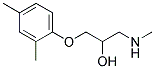 1-(2,4-二甲基苯氧基)-3-(甲基氨基)丙-2-醇 结构式