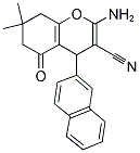 2-AMINO-7,7-DIMETHYL-4-(2-NAPHTHYL)-5-OXO-4,6,7,8-TETRAHYDRO2H-CHROMENE-3-CARBONITRILE 结构式