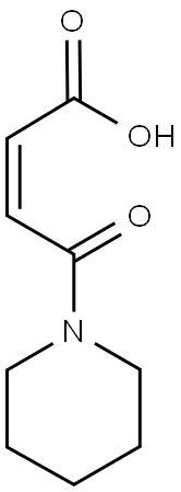 (2Z)-4-OXO-4-PIPERIDIN-1-YLBUT-2-ENOIC ACID 结构式