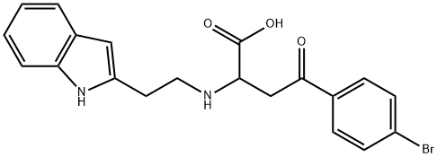 4-(4-BROMOPHENYL)-2-([2-(1H-INDOL-2-YL)ETHYL]AMINO)-4-OXOBUTANOIC ACID 结构式