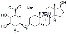 5-Androsten-3beta,17beta-diol-3-(o->1beta)-D-glucopyranosiduronic acid sodium salt 结构式