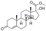 4-ANDROSTEN-17-ALPHA-OL-3-ONE-17-BETA-CARBOXYLIC ACID METHYL ESTER 结构式