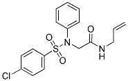 N-Allyl-2-([(4-chlorophenyl)sulfonyl]anilino)acetamide 结构式
