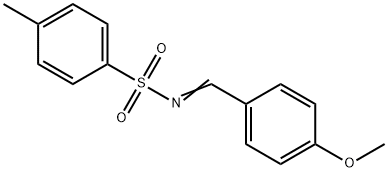 N-(4-甲氧基亚苄基)-4-甲基苯磺酰胺 结构式