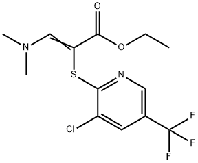 ETHYL 2-{[3-CHLORO-5-(TRIFLUOROMETHYL)-2-PYRIDINYL]SULFANYL}-3-(DIMETHYLAMINO)ACRYLATE 结构式