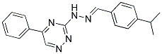 4-ISOPROPYLBENZALDEHYDE (5-PHENYL-1,2,4-TRIAZIN-3-YL)HYDRAZONE 结构式