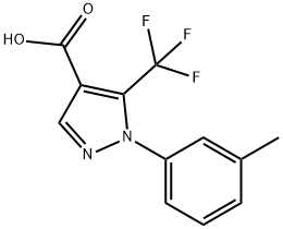 1-(3-甲基苯基)-5-(三氟甲基)-1H-吡唑-4-羧酸 结构式