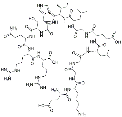 GLU-LYS-GLY-GLY-LEU-GLU-GLY-LEU-ILE-HIS-SER-GLN-ARG-ARG 结构式