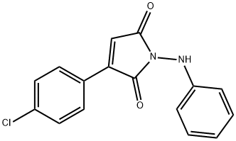 1-Anilino-3-(4-chlorophenyl)-1H-pyrrole-2,5-dione 结构式