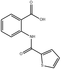 2-(噻吩-2-酰胺基)苯甲酸 结构式
