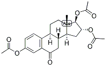 1,3,5(10)-ESTRATRIEN-3,16-ALPHA, 17-BETA-TRIOL-6-ONE TRIACETATE 结构式