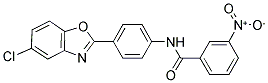 N-[4-(5-CHLORO-BENZOOXAZOL-2-YL)-PHENYL]-3-NITRO-BENZAMIDE 结构式