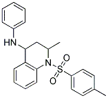 2-METHYL-N-PHENYL-1-(P-TOLYLSULFONYL)-1,2,3,4-TETRAHYDROQUINOLIN-4-AMINE 结构式