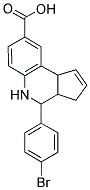 4-(4-Bromophenyl)-3a,4,5,9b-tetrahydro-3H-cyclopenta[c]quinoline-8-carboxylic acid 结构式