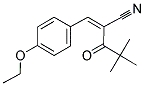 2-(2,2-DIMETHYLPROPANOYL)-3-(4-ETHOXYPHENYL)PROP-2-ENENITRILE 结构式