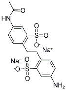 4-ACETAMIDO-4'-AMINOSTILBENE-2,2'-DISULFONIC ACID, DISODIUM SALT 结构式