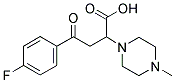 4-(4-FLUOROPHENYL)-2-(4-METHYLPIPERAZINO)-4-OXOBUTANOIC ACID 结构式