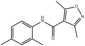 N-(2,4-DIMETHYLPHENYL)-3,5-DIMETHYL-4-ISOXAZOLECARBOXAMIDE 结构式