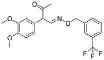 2-(3,4-DIMETHOXYPHENYL)-3-OXOBUTANAL O-[3-(TRIFLUOROMETHYL)BENZYL]OXIME 结构式