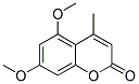 4-METHYL-5,7-DIMETHOXYCOUMARIN 结构式