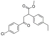 METHYL 4-(4-CHLOROPHENYL)-2-(4-ETHYLPHENYL)-4-OXOBUTANOATE 结构式