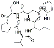 C: DVAL-LEU-DTRP-DSER-PRO 结构式