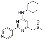 N-CYCLOHEXYL-6-[(METHYLSULFINYL)METHYL]-2-(4-PYRIDINYL)-4-PYRIMIDINAMINE 结构式