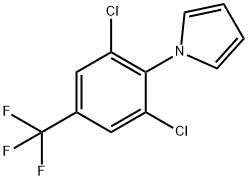 1-(2,6-二氯-4-(三氟甲基)苯基)-1H-吡咯 结构式