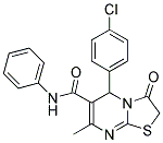 5-(4-CHLOROPHENYL)-7-METHYL-3-OXO-N-PHENYL-2,3-DIHYDRO-5H-[1,3]THIAZOLO[3,2-A]PYRIMIDINE-6-CARBOXAMIDE 结构式