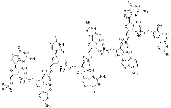 GCTGCAGC, 5'-PHOSPHORYLATED 结构式