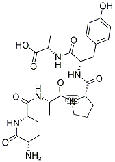 L-ALA-ALA-ALA-L-PRO-L-TYR-L-ALA 结构式