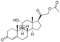 4-PREGNEN-11-ALPHA, 21-DIOL-3,20-DIONE 21-ACETATE 结构式