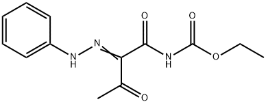 ETHYL N-[3-OXO-2-(2-PHENYLHYDRAZONO)BUTANOYL]CARBAMATE 结构式