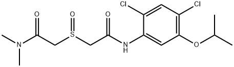 2-([2-(2,4-DICHLORO-5-ISOPROPOXYANILINO)-2-OXOETHYL]SULFINYL)-N,N-DIMETHYLACETAMIDE 结构式