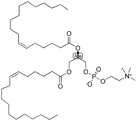 1,2-DI6-CIS-OCTADECENOYL-SN-GLYCERO-3-PHOSPHOCHOLINE 结构式
