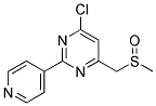 4-CHLORO-6-[(METHYLSULFINYL)METHYL]-2-(4-PYRIDINYL)PYRIMIDINE 结构式