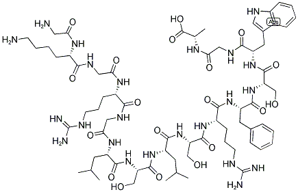 Gly-Lys-Gly-Arg-Gly-Leu-Ser-Leu-Ser-Arg-Phe-Ser-Trp-Gly-Ala 结构式