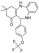 2,10-Diaza-5,5-dimethyl-9-(4-(trifluoromethoxy)phenyl)tricyclo[9.4.0.0(3,8)]pentadeca-1(15),3(8),11(12),13-tetraen-7-one 结构式