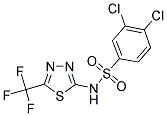 3,4-DICHLORO-N-[5-(TRIFLUOROMETHYL)-1,3,4-THIADIAZOL-2-YL]BENZENESULFONAMIDE 结构式