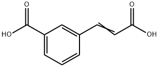 3-(2-羧基乙烯基)苯甲酸 结构式