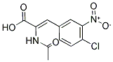 2-(Acetylamino)-3-(4-chloro-3-nitrophenyl)acrylic acid 结构式