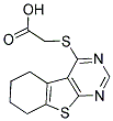 (5,6,7,8-TETRAHYDRO [1]BENZOTHIENO [2,3-D]PYRIMIDIN-4-YLSULFANYL) ACETIC ACID 结构式